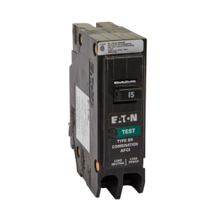 BR AFCI circuit breaker, AFCI, 1 pole, 15A, 10kAIC, plug-on neutral